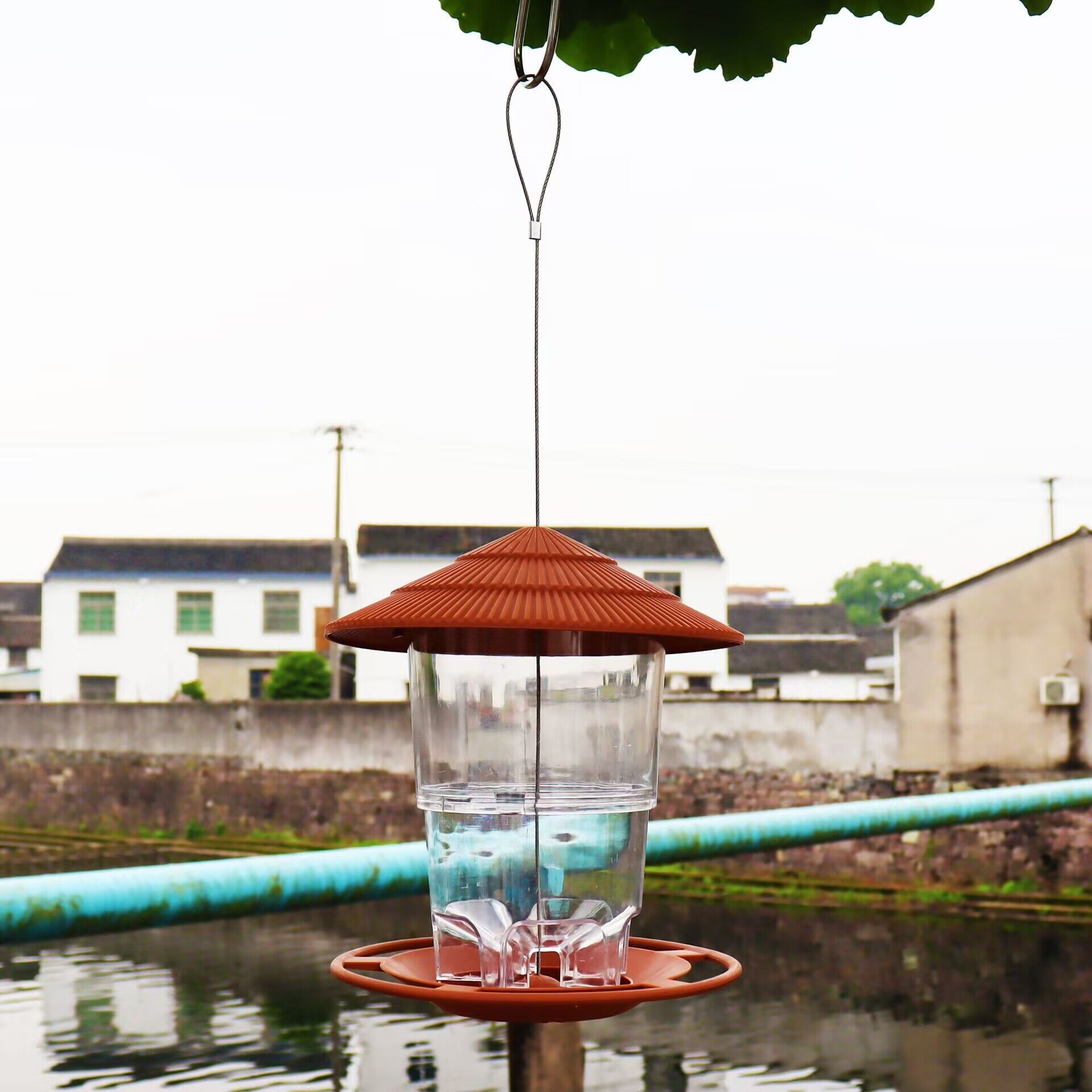 Retractable Hanging Bird Feeder Collapsible Outdoor Garden