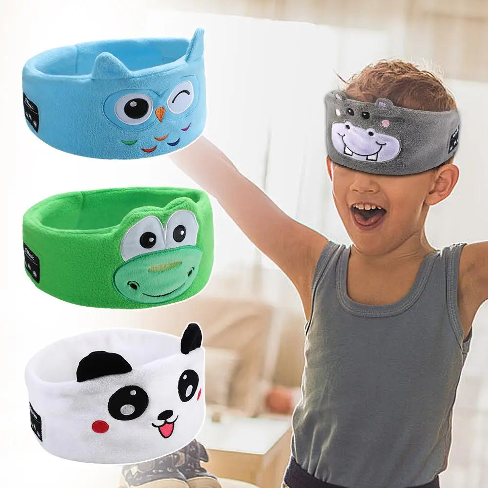 Kids Bluetooth Headband – Wireless Speaker Sleep Mask for Travel