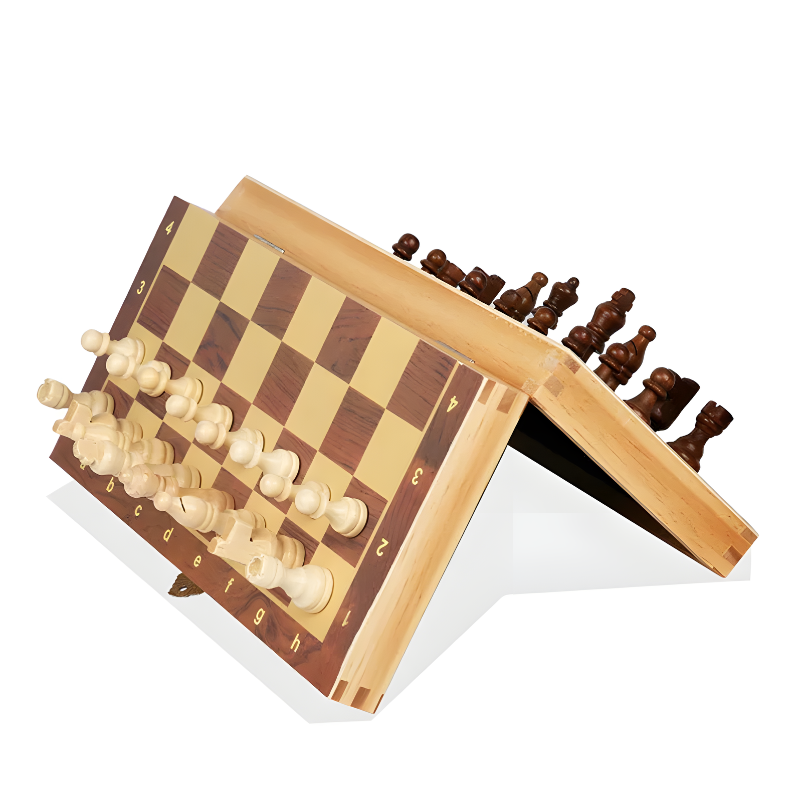 Magnetic Foldable Chess Set with Travel Board and Pieces