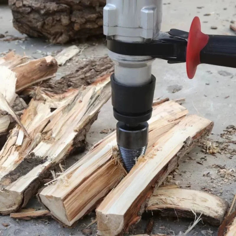 Firewood Splitter Drill Bit 42mm — Hex, Round & Square Shank