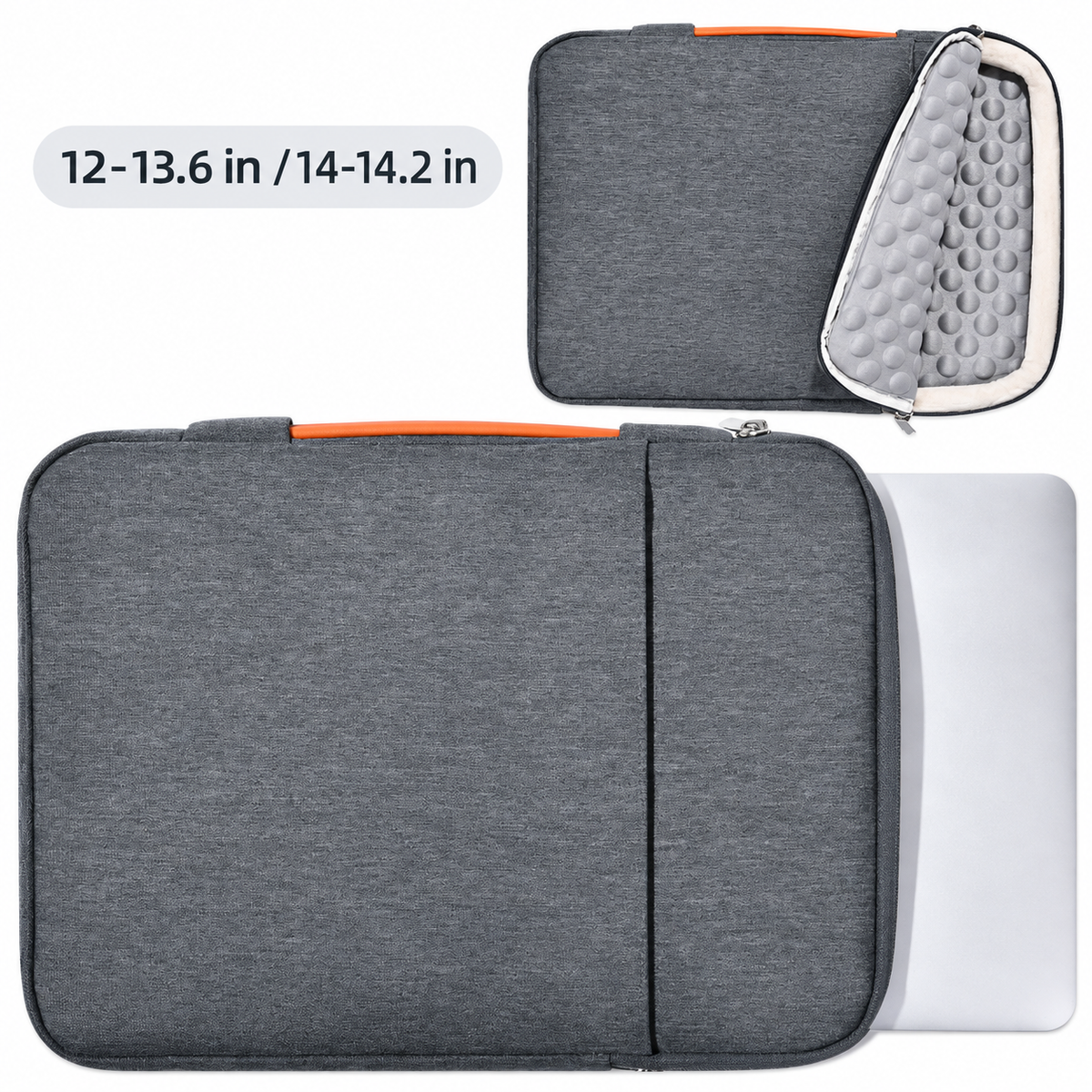 Padded Laptop Sleeve, Accessory Pocket and Luggage Strap