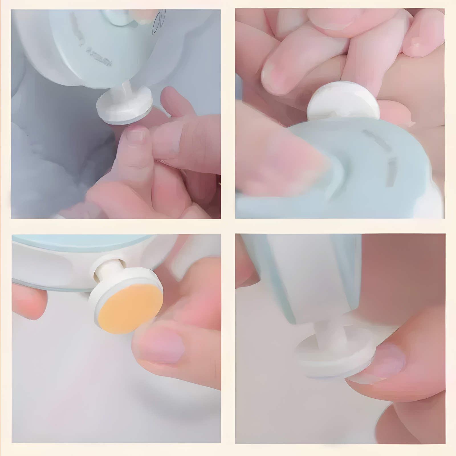 Electric Baby Nail File Trimmer with Interchangeable Heads