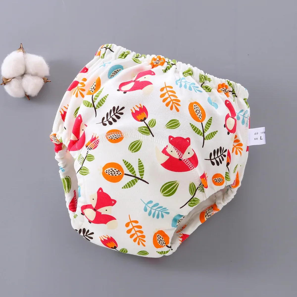 Washable Toddler Training Pants with Cotton and Elastic Waist