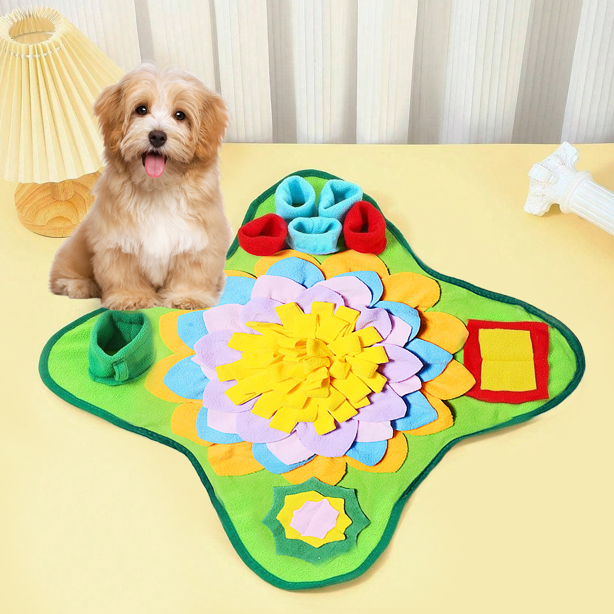Pet Snuffle Mat Slow Feeder Enrichment Toy for Dogs 48x48cm