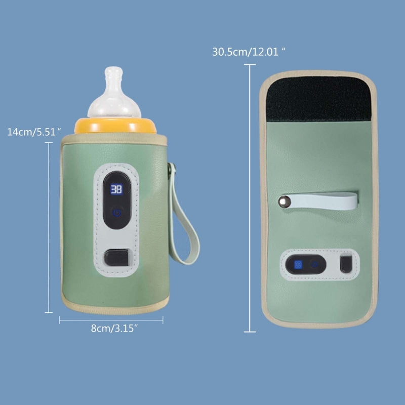Baby Bottle Warmer 24H Heat Retention USB Type-C Adjustable