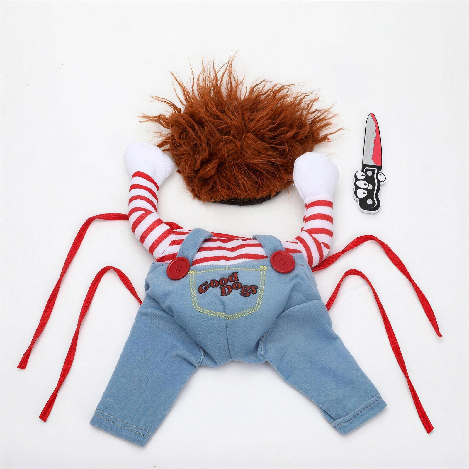 Spooky Doll Pet Costume for Dogs & Cats S-XL Halloween