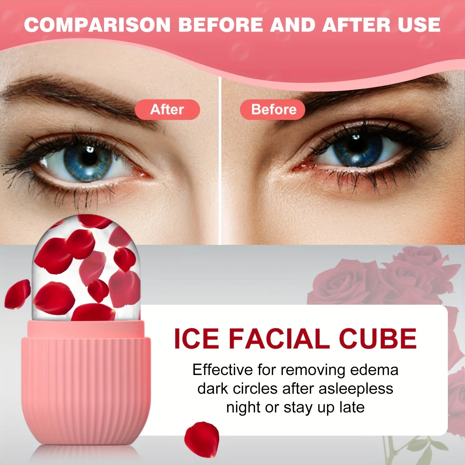 Silicone Ice Ball Face Massager - Cooling Facial Contouring Tool