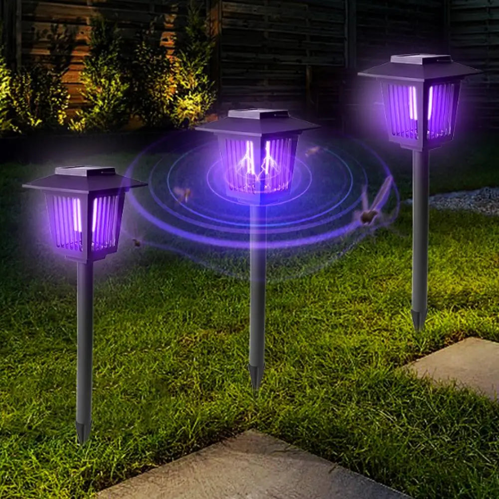 Solar Mosquito Killer Garden Lamp with Dual Light Mode