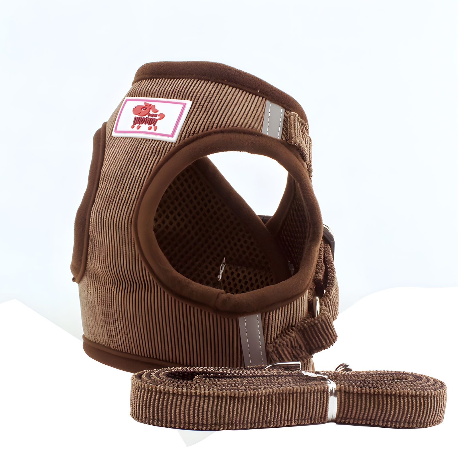 Corduroy Dog Harness Vest No-Pull Chest Wrap XS to XL