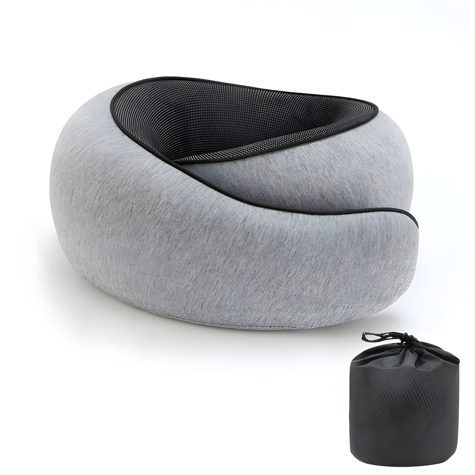 Memory Foam Travel Neck Pillow U-Shape with Storage Bag