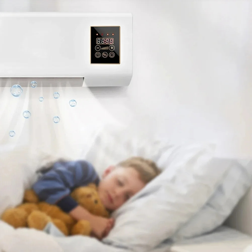 Wall Mounted Heater & Cooling Fan with Remote Control
