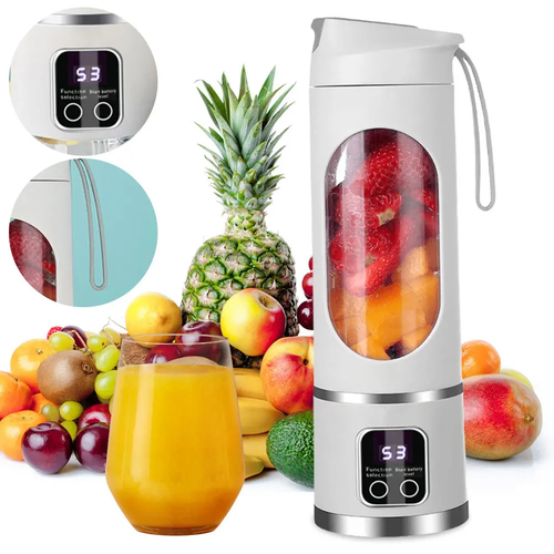 Portable Blender Cup 450ml USB Rechargeable 8-Blade