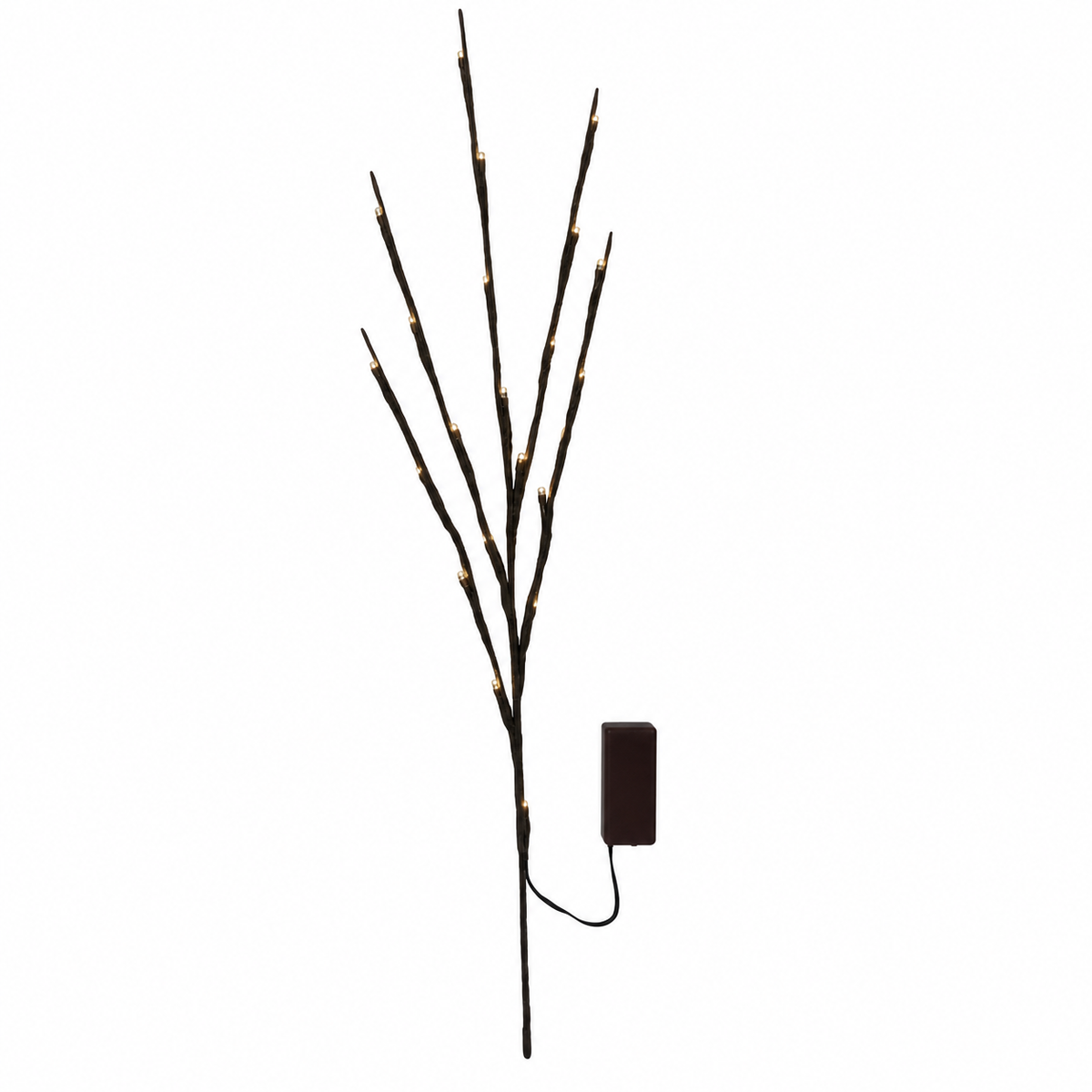 Warm White LED Twig Branch Light, 70 cm Battery-Powered Stem
