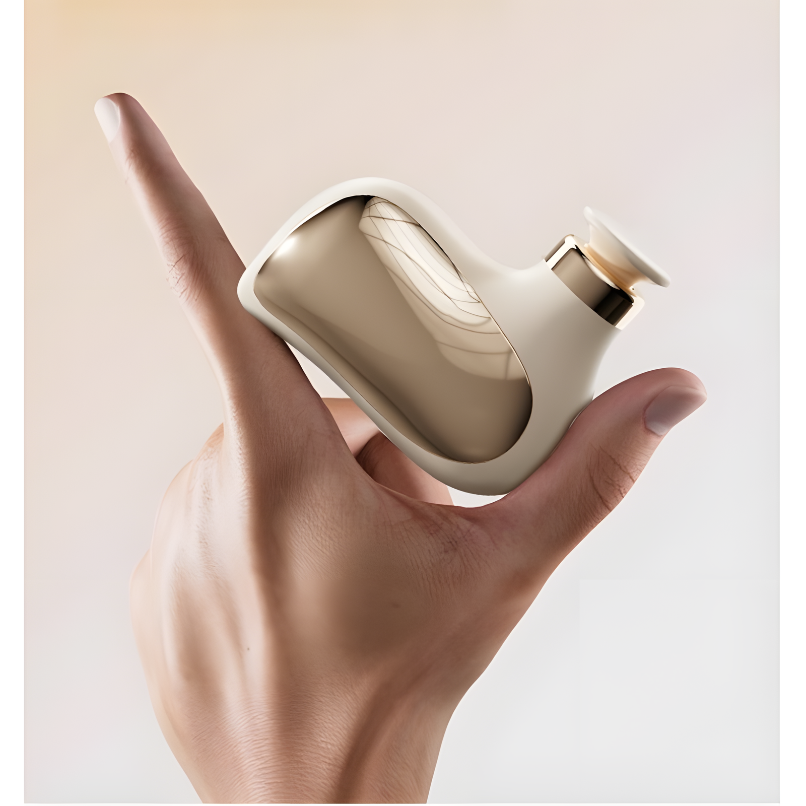 Pocket Massage Gun Portable Percussive Therapy Light Gold