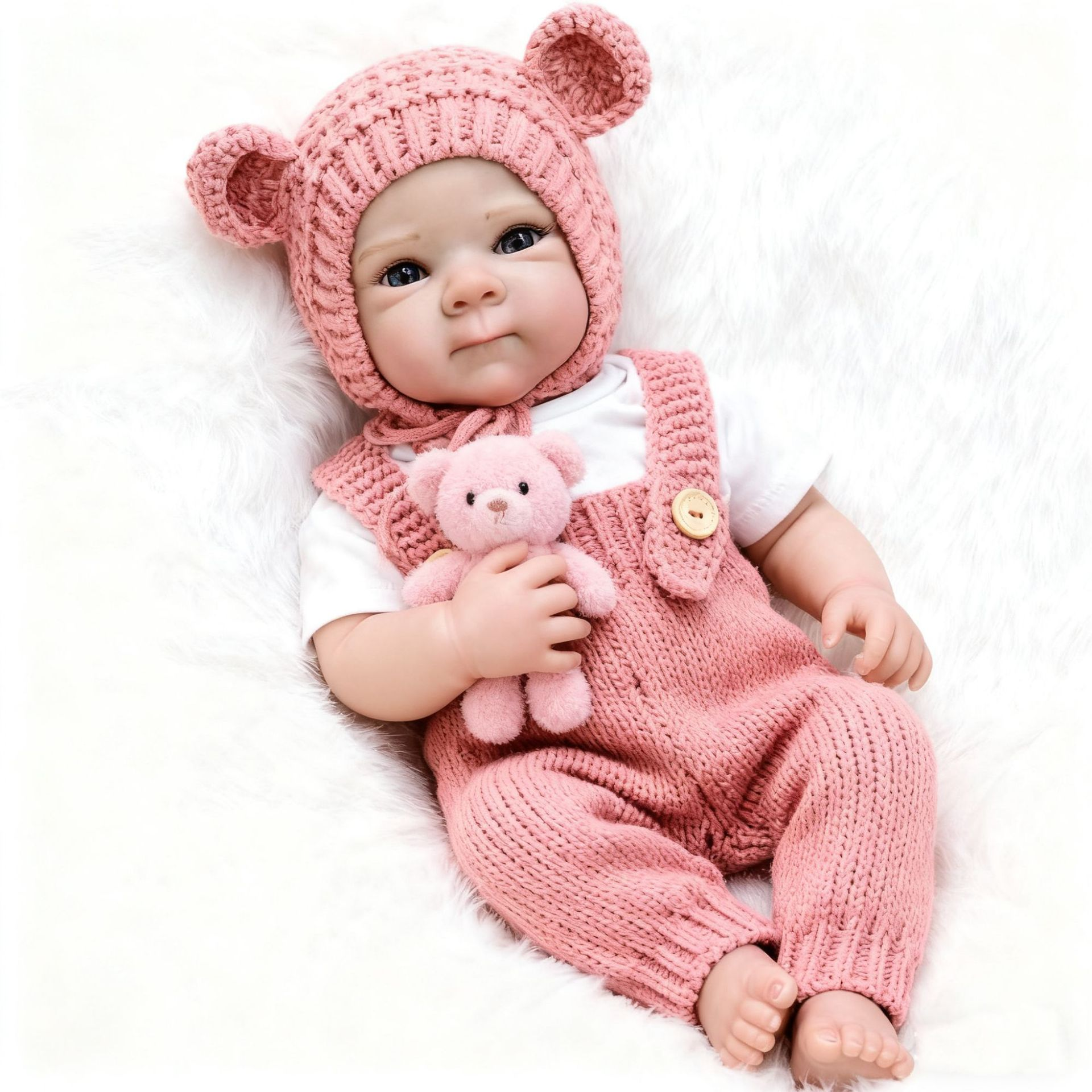Realistic 19 Inch Doll High-Color Painted Headdress for Girls