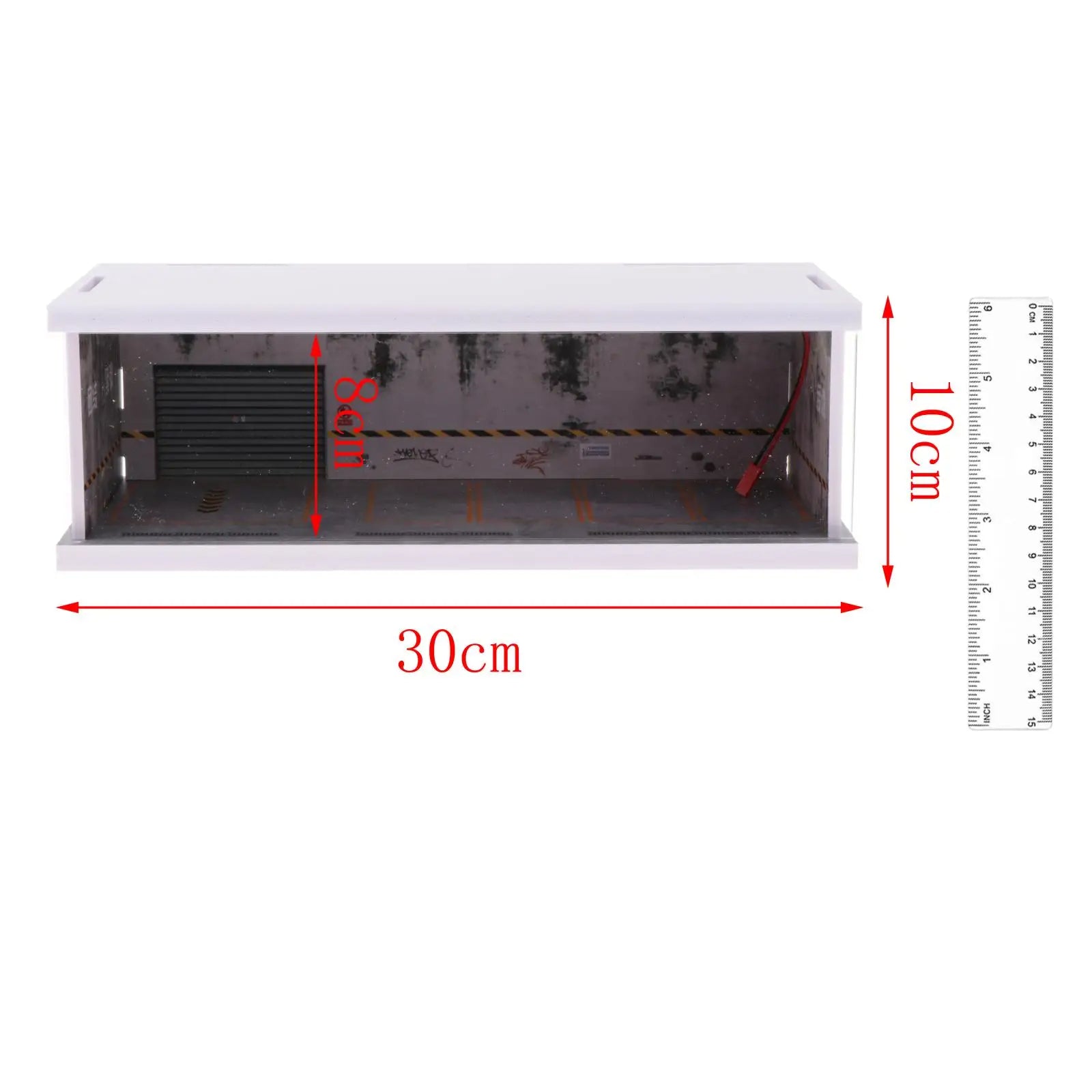 Model Cars Display Case Garage - Acrylic Showcase for Diecast Car Collection
