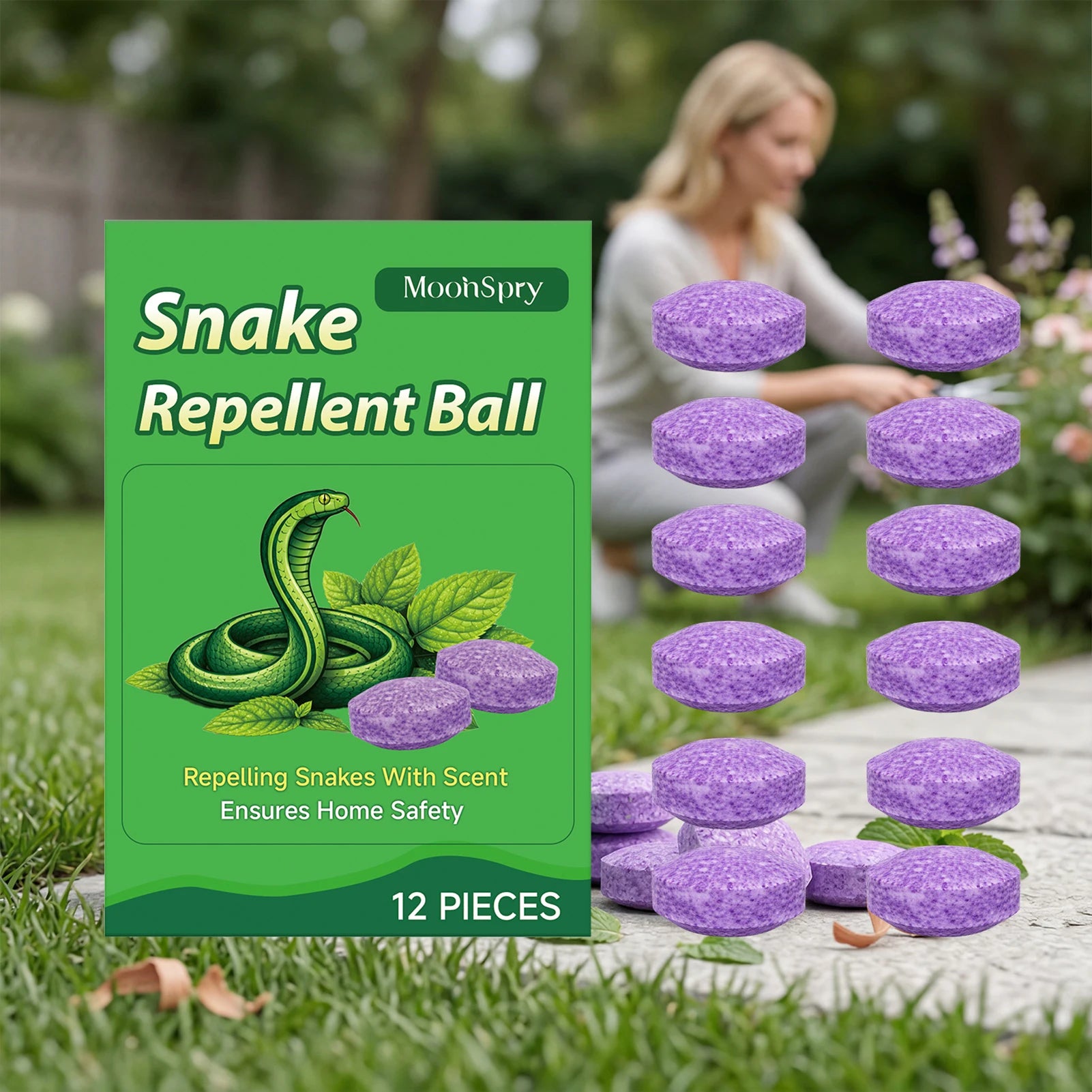Natural Snake & Mole Repellent Balls – Pet-Safe Outdoor Use