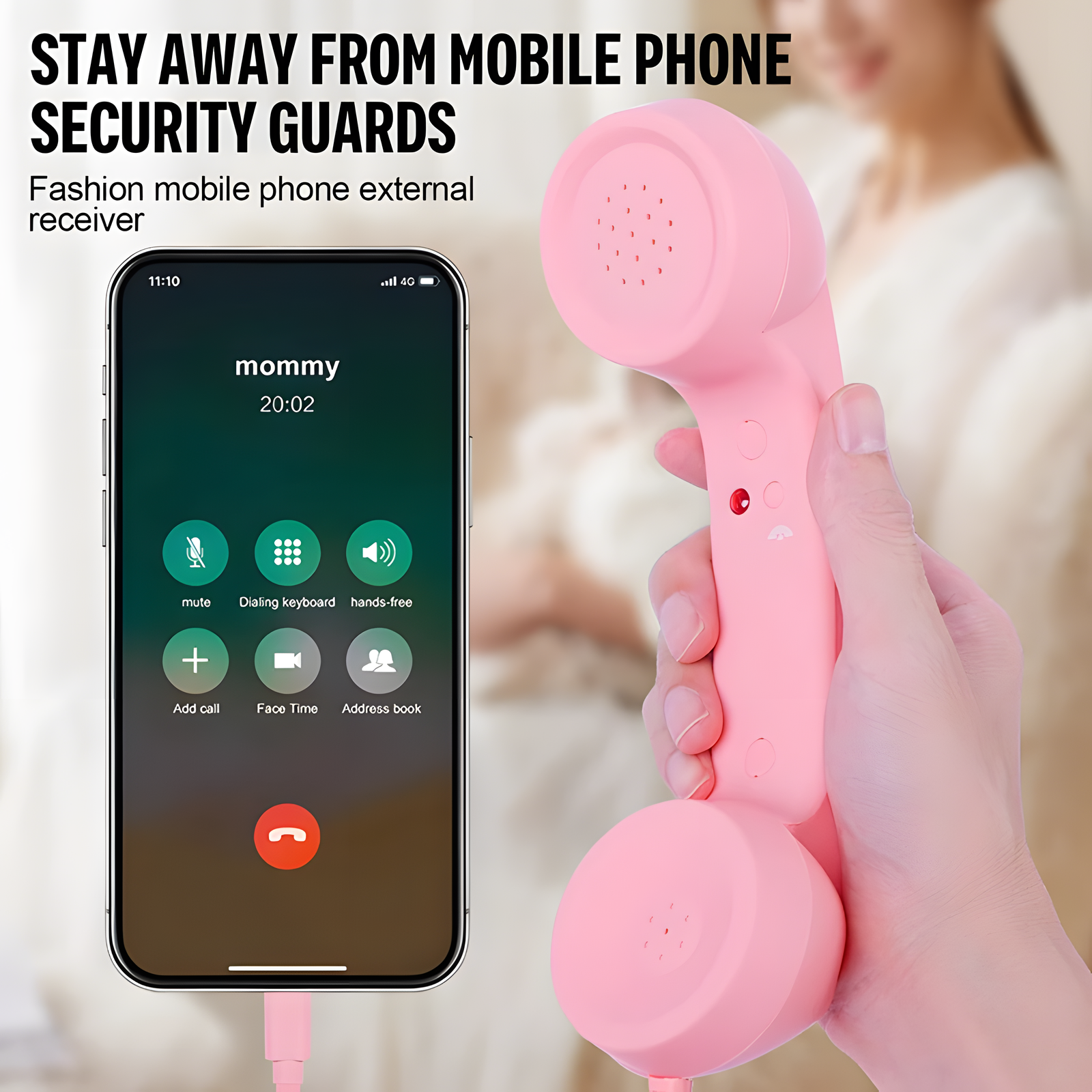 Retro Phone Handset USB-C & 3.5mm Wired 12 Colors