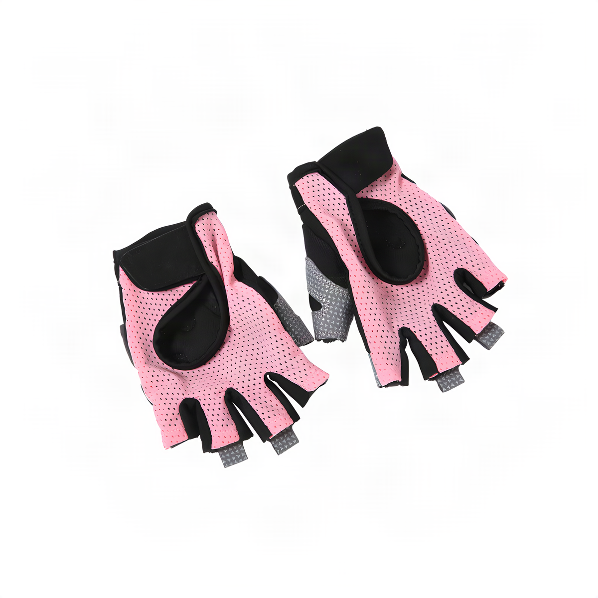 Padded Half-Finger Workout Gloves with Adjustable Wrist Closure