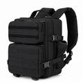Multi-Pocket Backpack with Front Webbing and Mesh Side Pockets