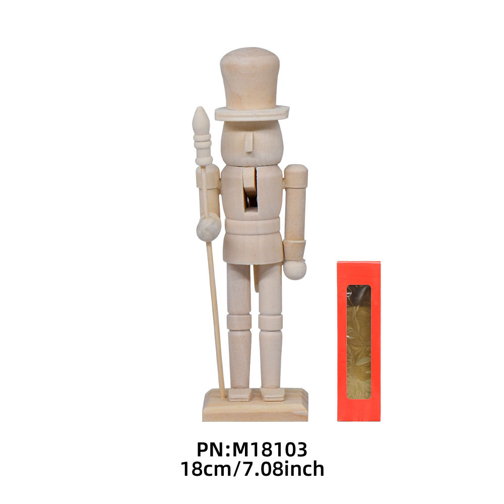 Wooden Nutcracker Puppet DIY Craft Kit Handmade Decor