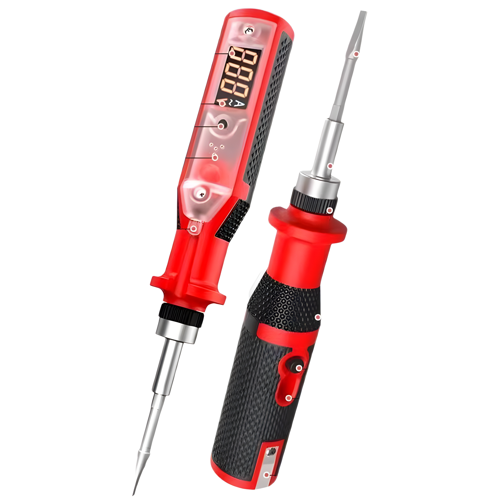 Digital Ratchet Voltage Tester with Screwdriver Set – 3 Options