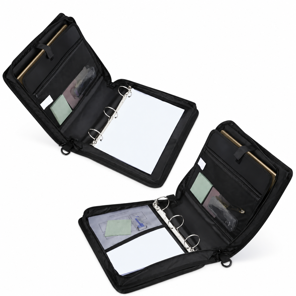 Oxford Document Organizer Bag with File Dividers and Ring Binder