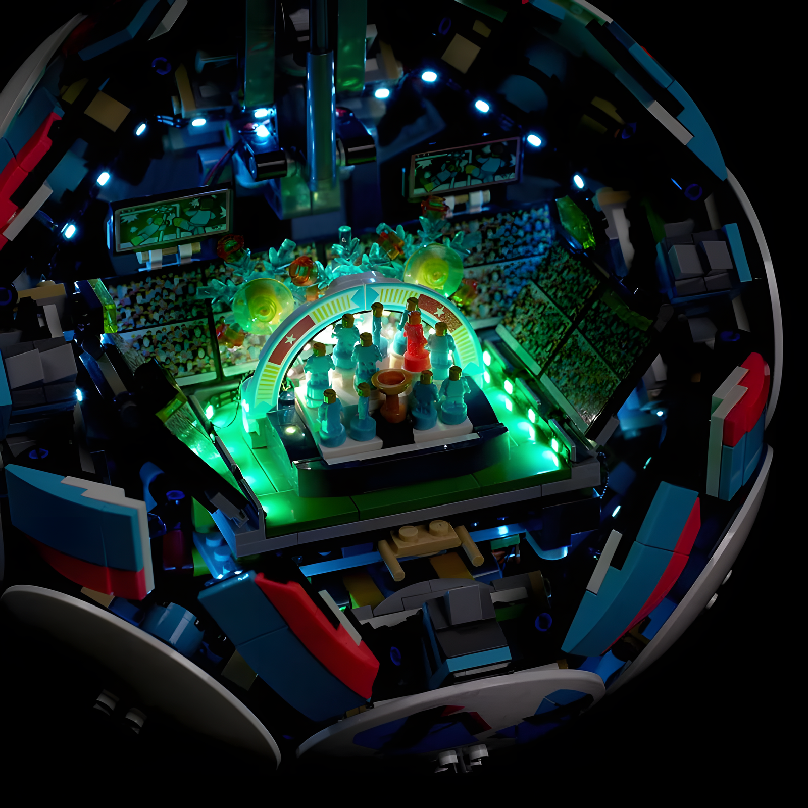 Light-Up Soccer Ball Building Set LED Display Model Kit