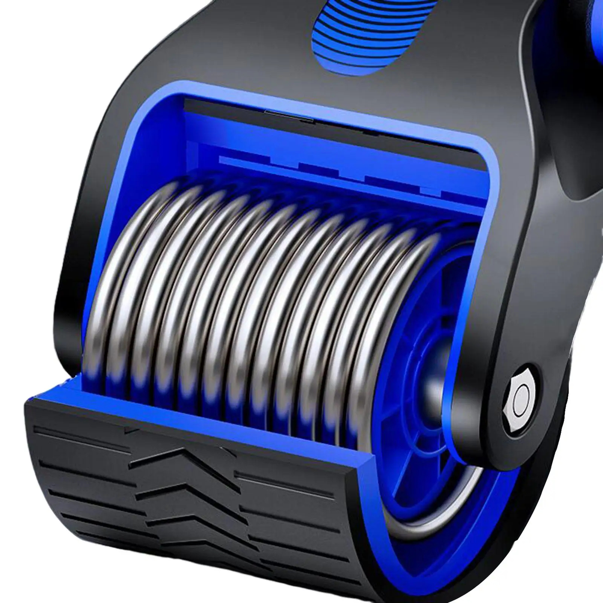 Automatic Rebound Ab Roller with Dual Wheels and Knee Pad