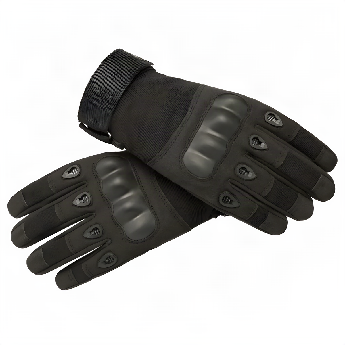Full-Finger Motorcycle Gloves with Adjustable Wrist Straps