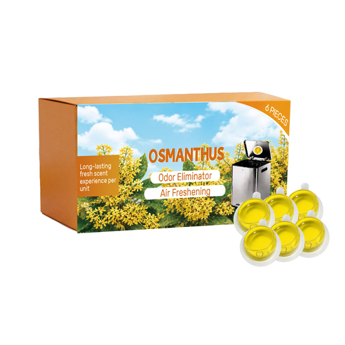 Trash Can Deodorizer Gel Pods Osmanthus Scent 6-Pack