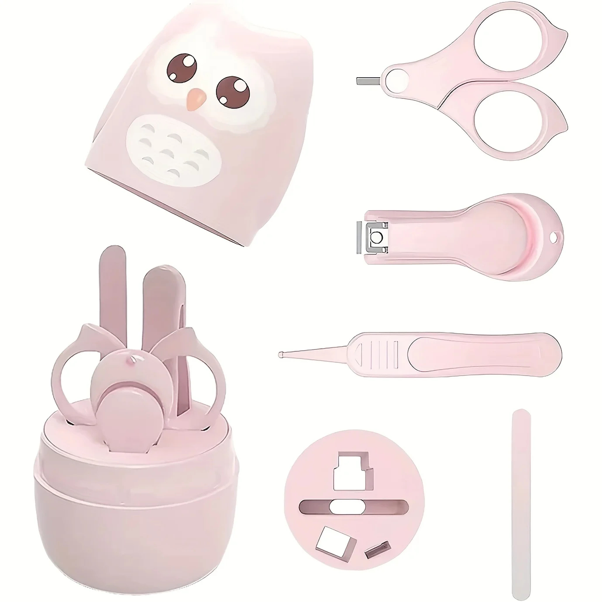 Owl Baby Nail Care Set with Clippers and Tweezers