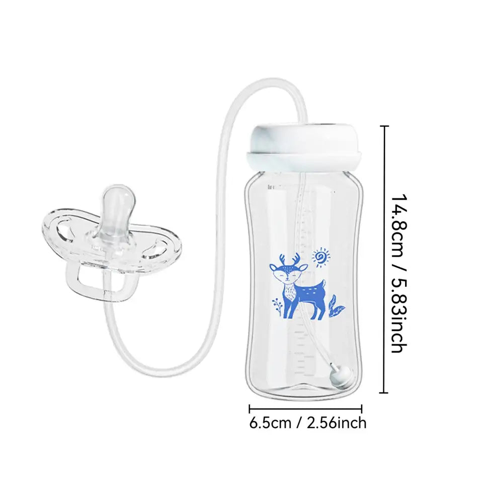 3-in-1 Anti-Colic Baby Bottle 300ml - Hands-Free Gravity Ball Design - TradixPro