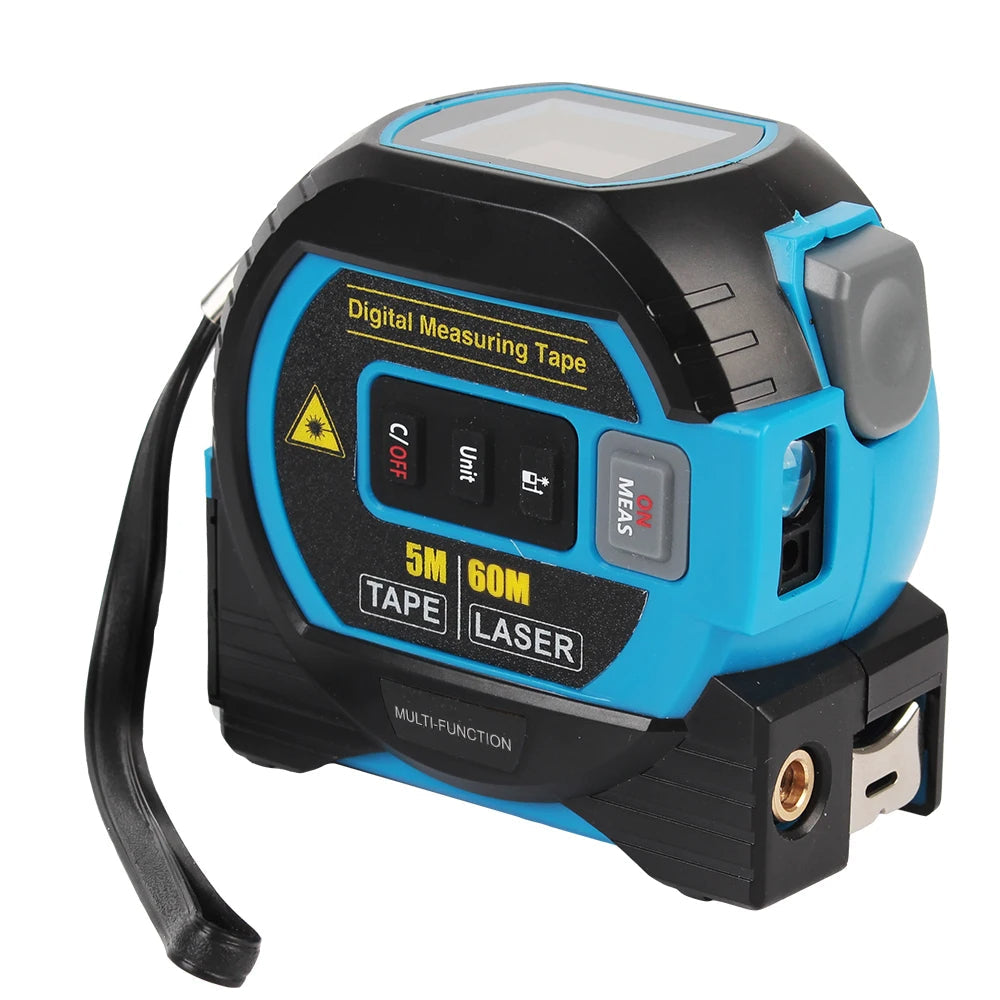 3-in-1 Laser Measure Tape - Digital Distance Meter with LCD Display - TradixPro
