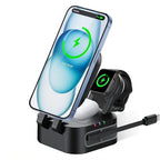 3-in-1 Magnetic Wireless Charger Station for iPhone, Watch & AirPods - TradixPro