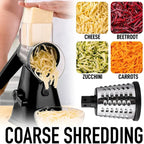 3-in-1 Rotary Cheese Grater & Vegetable Slicer - TradixPro