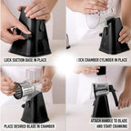 3-in-1 Rotary Cheese Grater & Vegetable Slicer - TradixPro