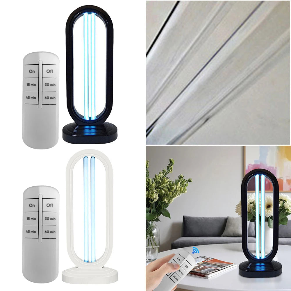 38W UVC Sanitizer Lamp with Remote - Ozone Air & Surface Purifier 40㎡ - TradixPro