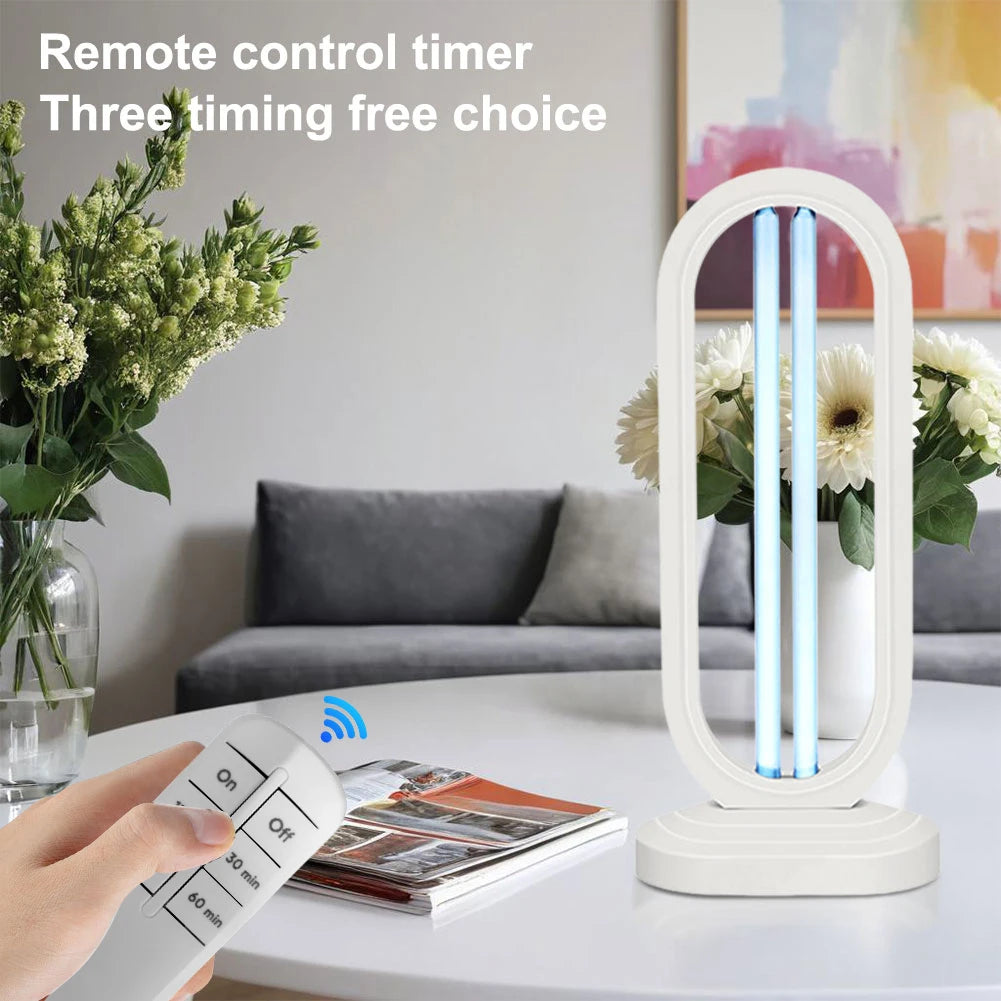 38W UVC Sanitizer Lamp with Remote - Ozone Air & Surface Purifier 40㎡ - TradixPro
