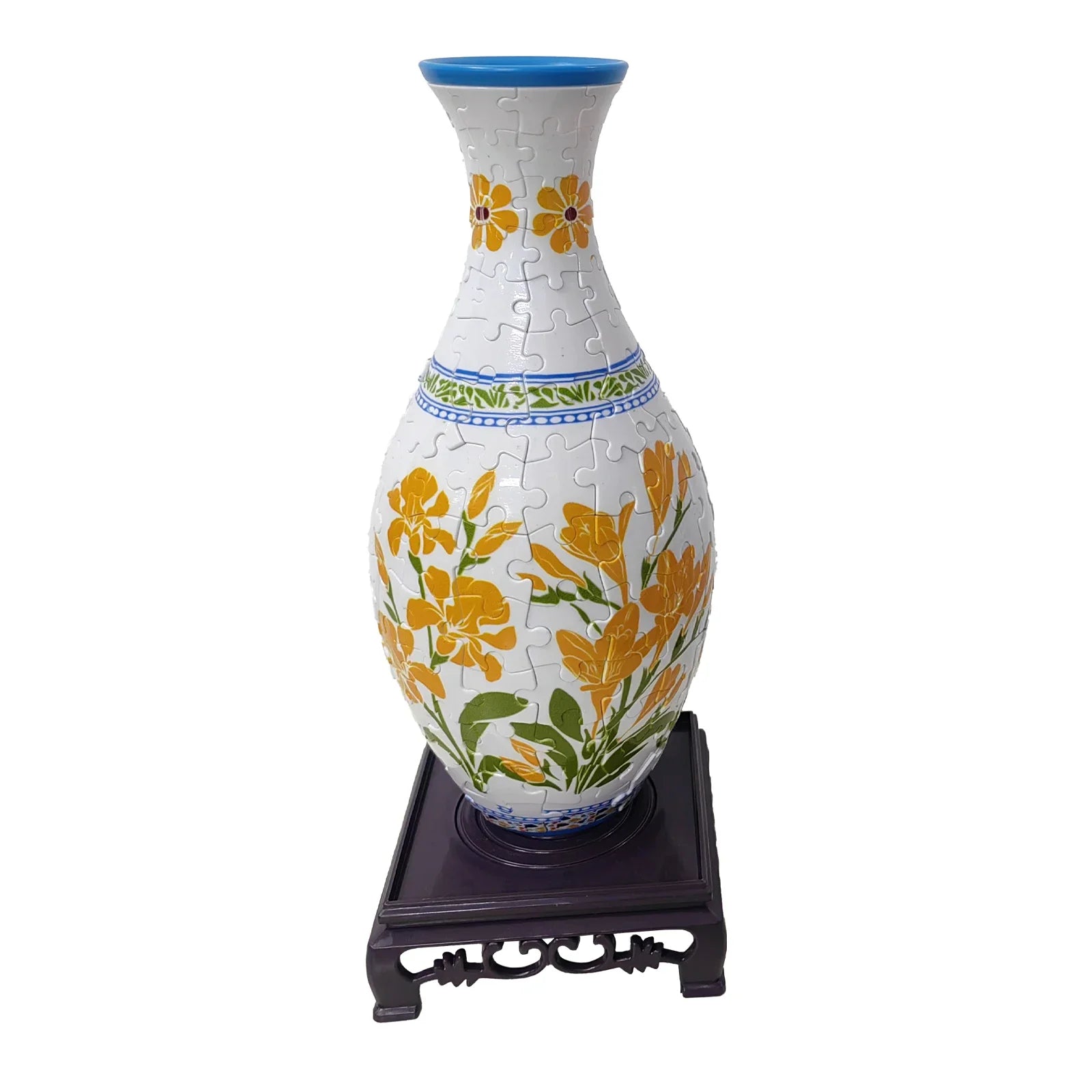 3D Vase Puzzle - 160 Pieces Functional Flower Vase with Stand - TradixPro