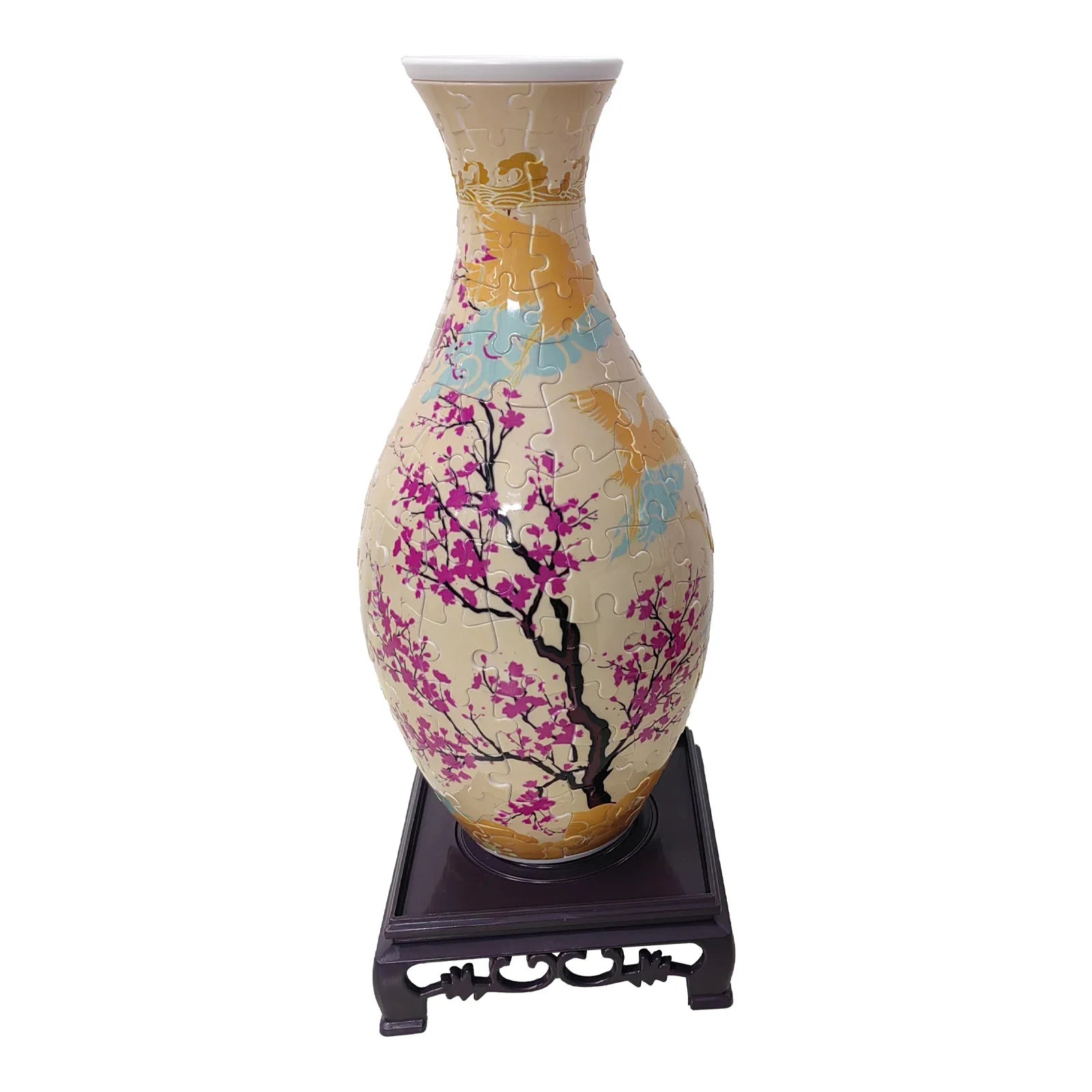 3D Vase Puzzle - 160 Pieces Functional Flower Vase with Stand - TradixPro