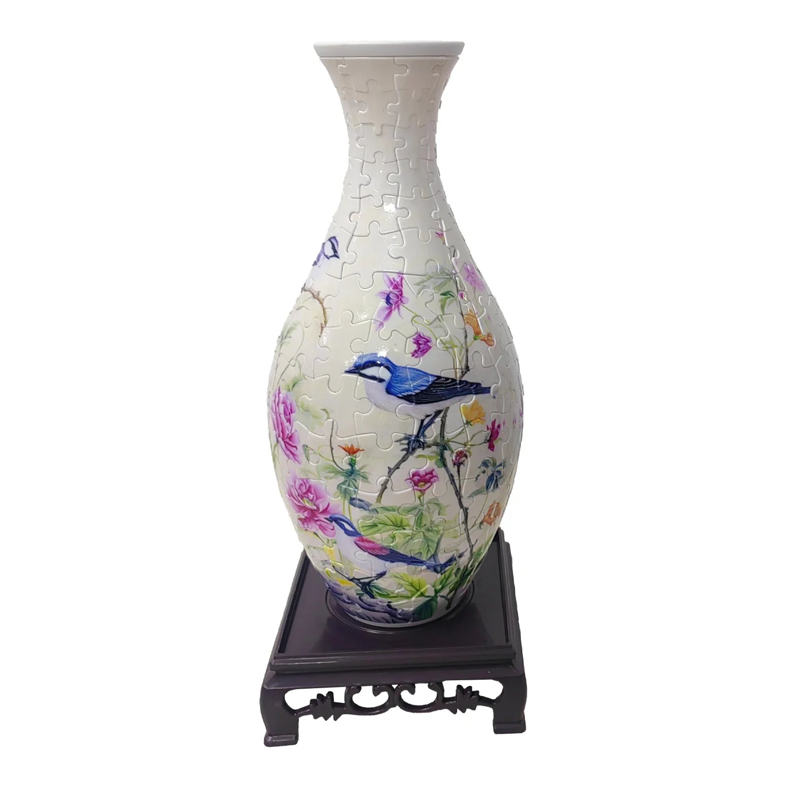 3D Vase Puzzle - 160 Pieces Functional Flower Vase with Stand - TradixPro