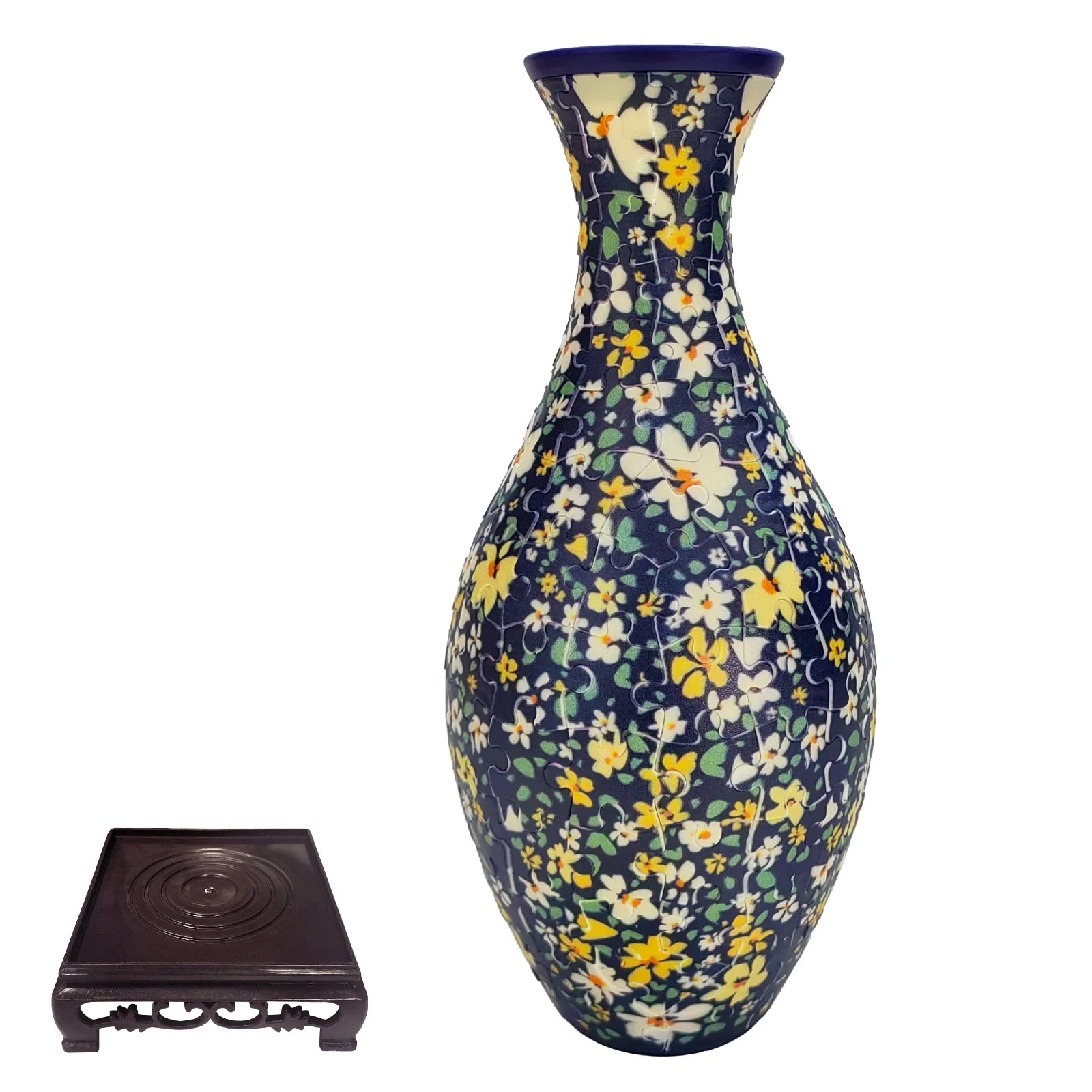 3D Vase Puzzle - 160 Pieces Functional Flower Vase with Stand - TradixPro