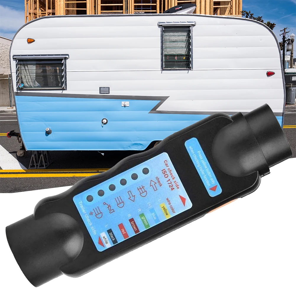 7-Pin Trailer Connector Tester – LED Light Diagnostic Tool