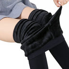 High-Waist Fleece-Lined Thermal Leggings - Shaping & Warmth