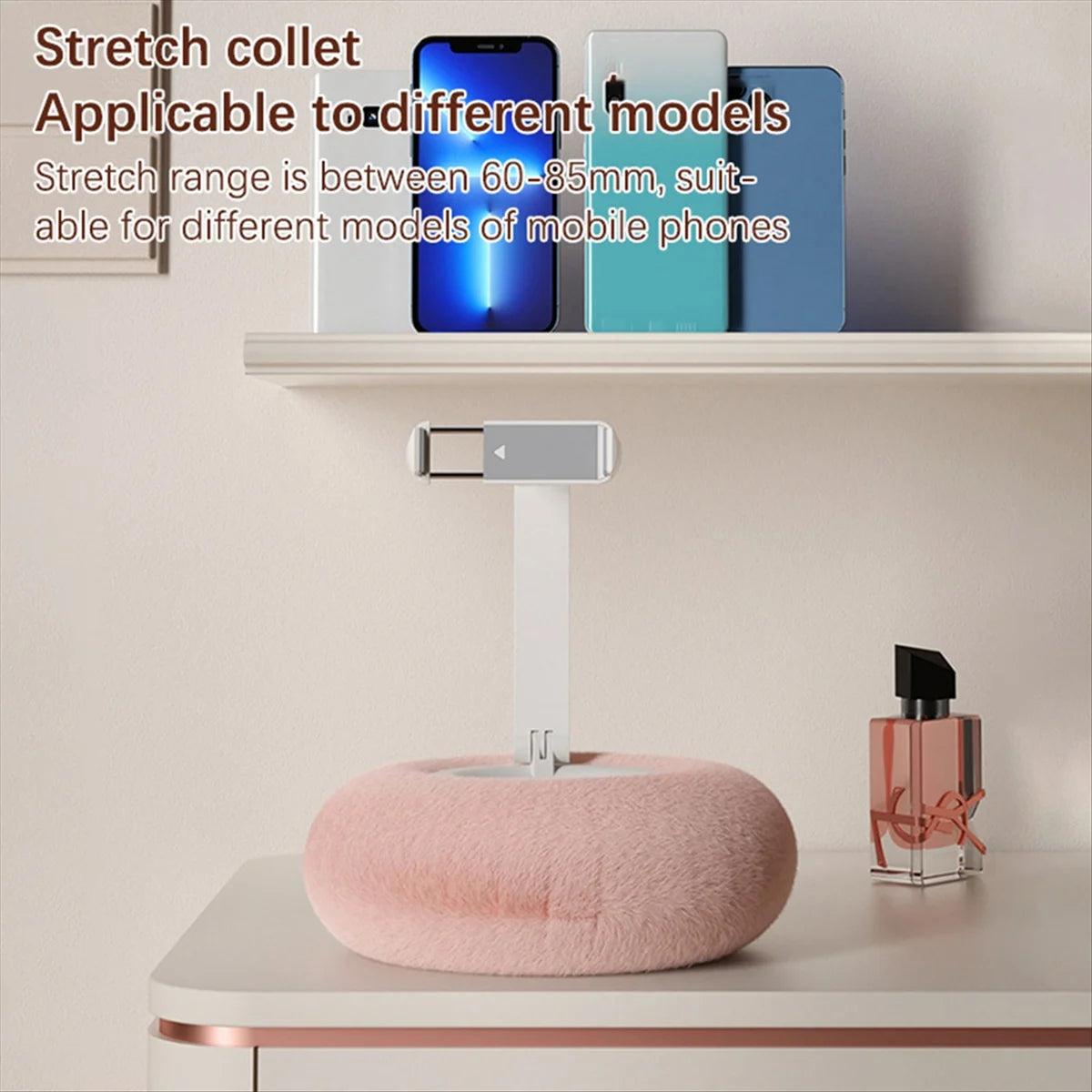 Magnetic Phone Pillow Stand Soft Bedside Holder 3 Colors