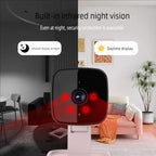 1080P WiFi Window Security Camera - Full Color Night Vision & Two-Way Audio