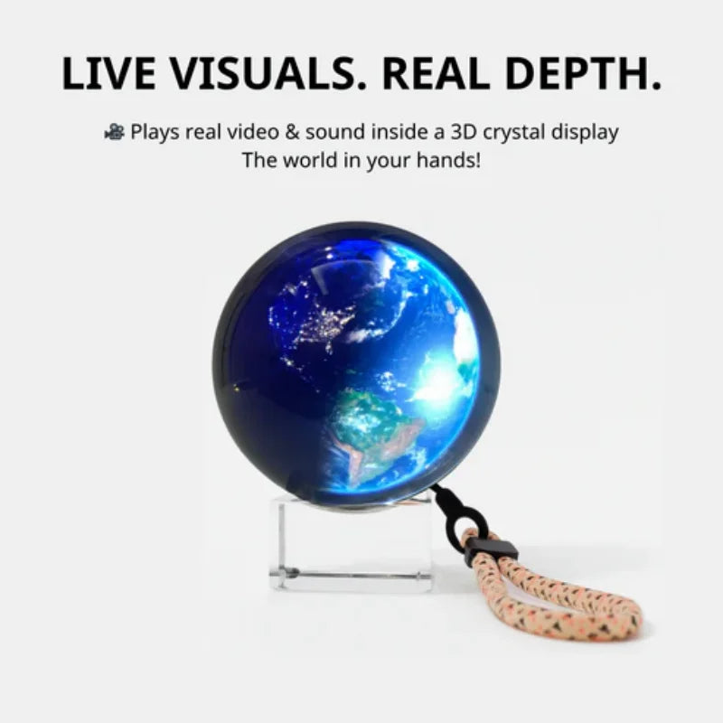 Customizable Video Crystal Sphere - Personalized 3D Photo Engraved Ball Gift