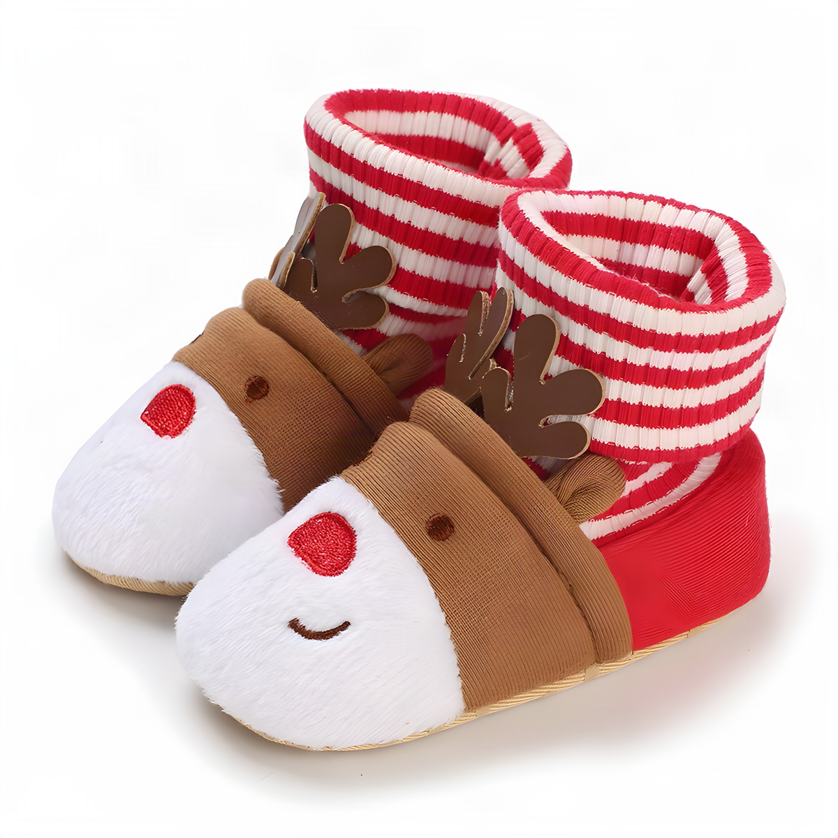Soft Christmas Baby Booties in 11, 12 and 13 cm Size Options