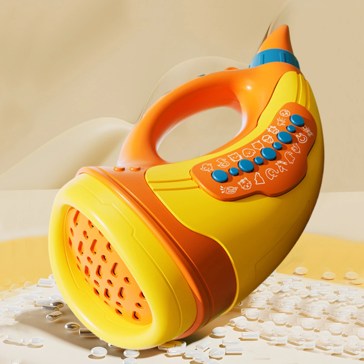 Animal Sound Toy Horn with Handle and Buttons, Four Colors